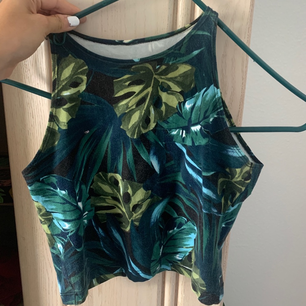 XS American Apparel Tropical Cropped Tank